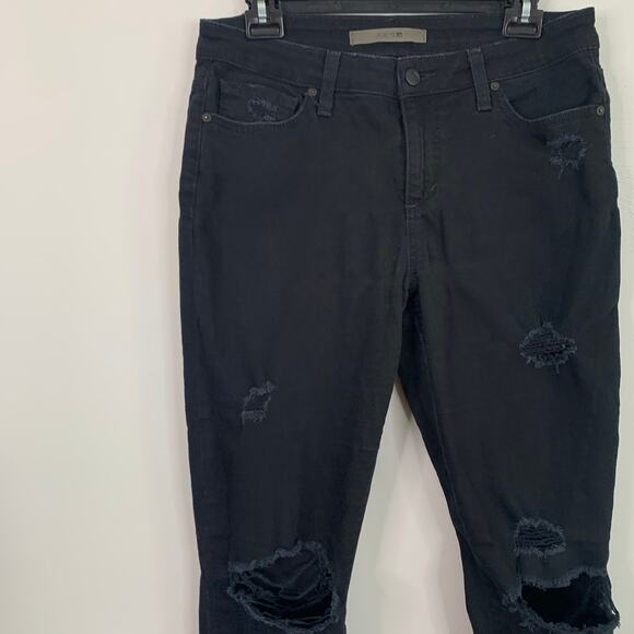 Joe’s Jeans Black Distressed Skinny Jeans - Picture 5 of 11
